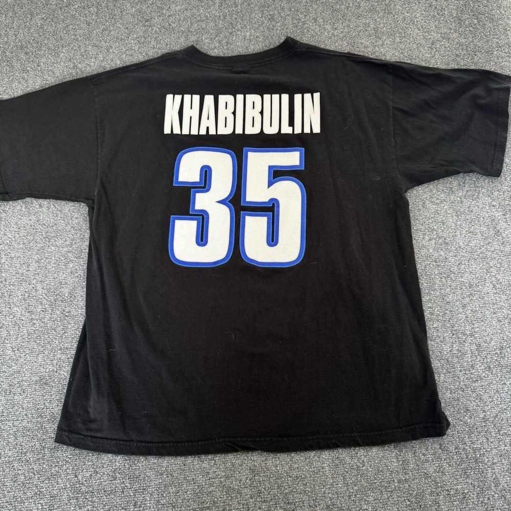Vintage Nikolai Khabibulin Tampa Bay Lightning T Shirt XXL